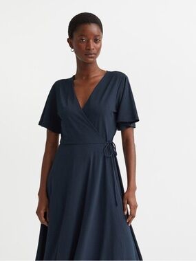 h&m blue wrap dress Blue Hm Wrap Dress for Sale up to 90% Off: Poshmark